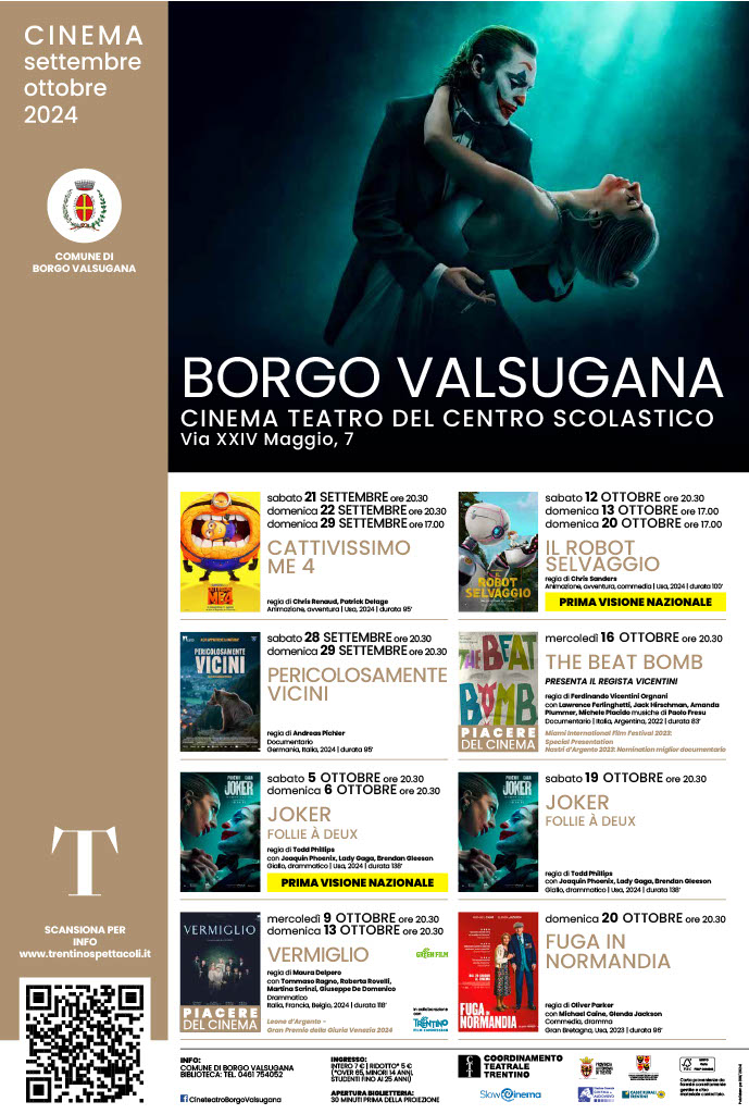 Cinema settembre / ottobre 2024