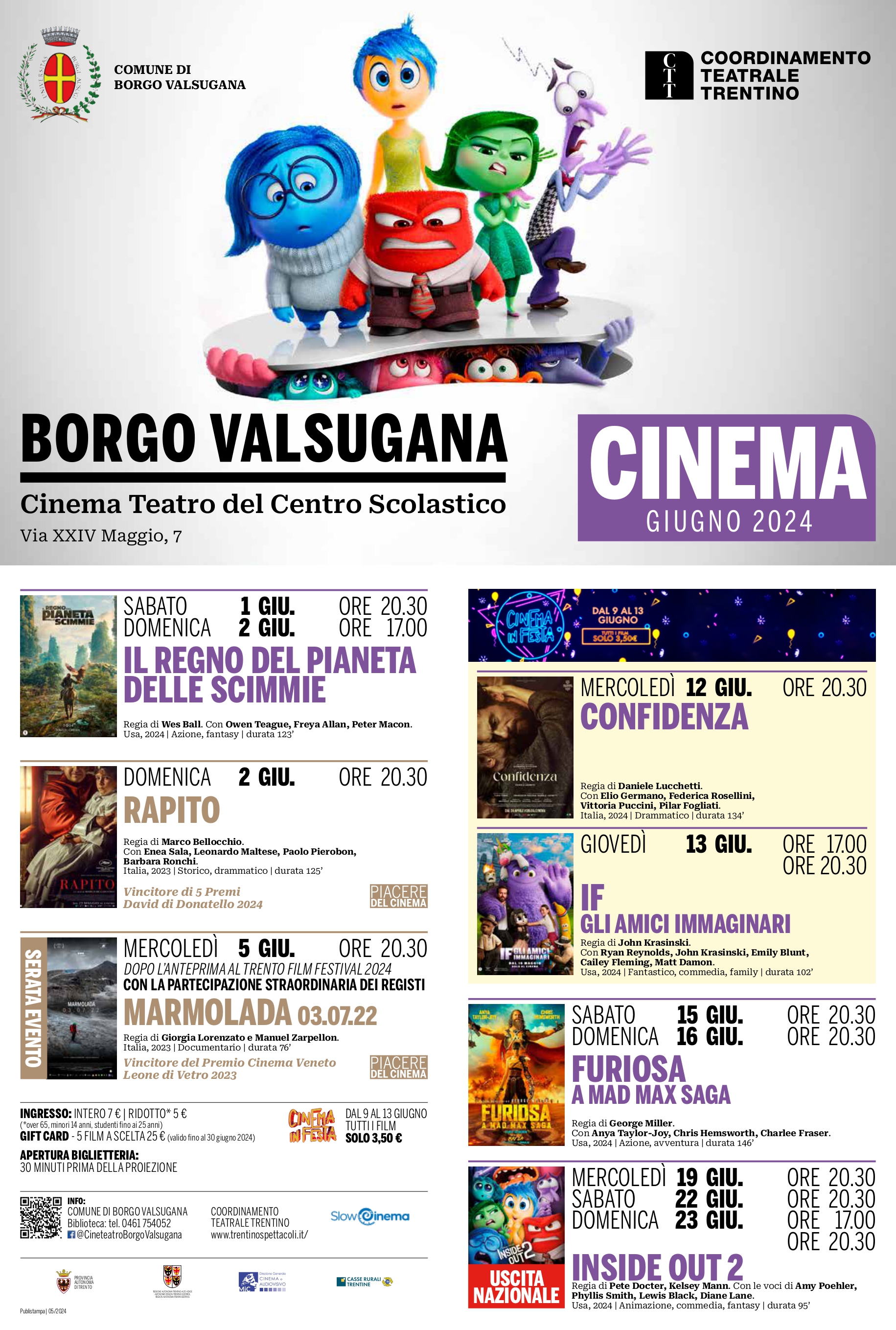 Cinema a Borgo - giugno